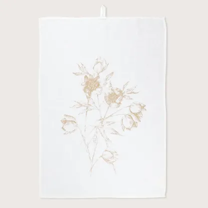 Bild von Geschirrtuch HELLEBORUS/w