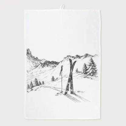 Bild von Geschirrtuch SKI/w