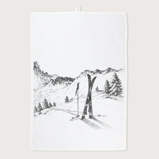 Bild von Geschirrtuch SKI/w