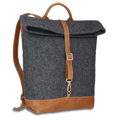 Bild von Rucksack Matz - Filz-Leder 27-36 x 38 x 10 cm
