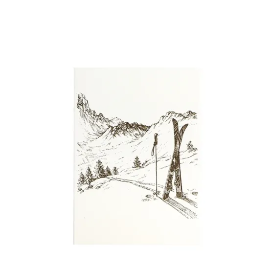 Bild von Grüßkarte CARD-SKI-DIN-B6
