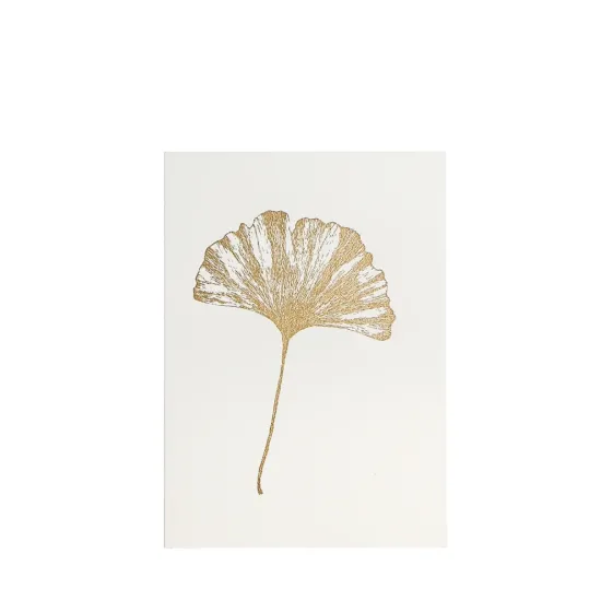 Bild von Grüßkarte CARD-GOLDENGINKGO-DIN-B6