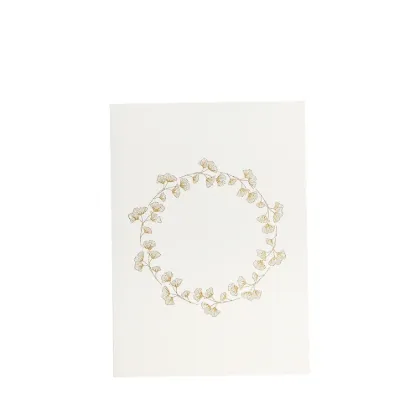Bild von Grüßkarte CARD-GINKGOWREATH-DIN-B6