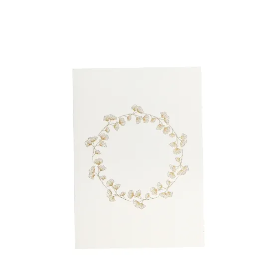 Bild von Grüßkarte CARD-GINKGOWREATH-DIN-B6
